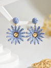 Handmade Raffia Sunflower Earrings