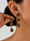 Vintage Geometric Asymmetrical Drop Earrings