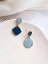 Two Tone Drop Earrings