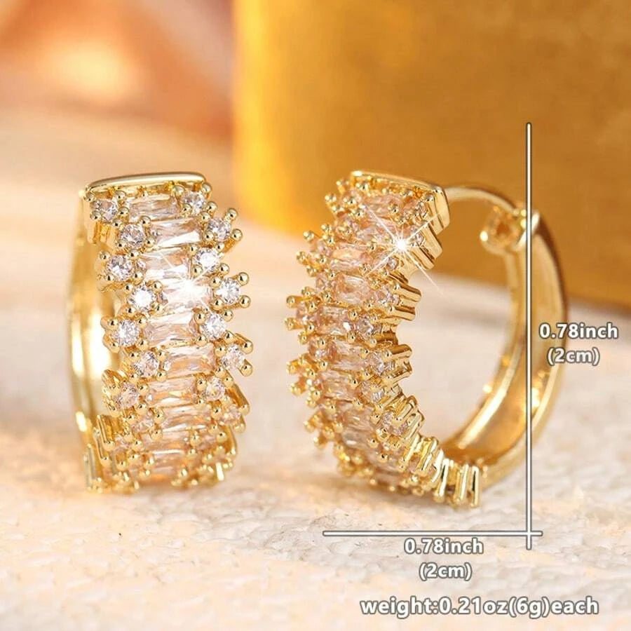 Synthetic Zirconia Women's Earrings