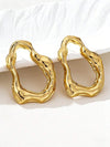 Asymmetrical Hollow Metal Earrings