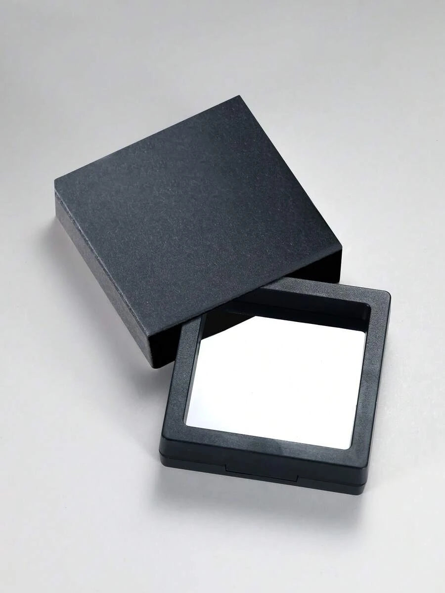 Sterling Silver Square Agate Ring