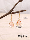 Copper Edged Water Drop Earrings