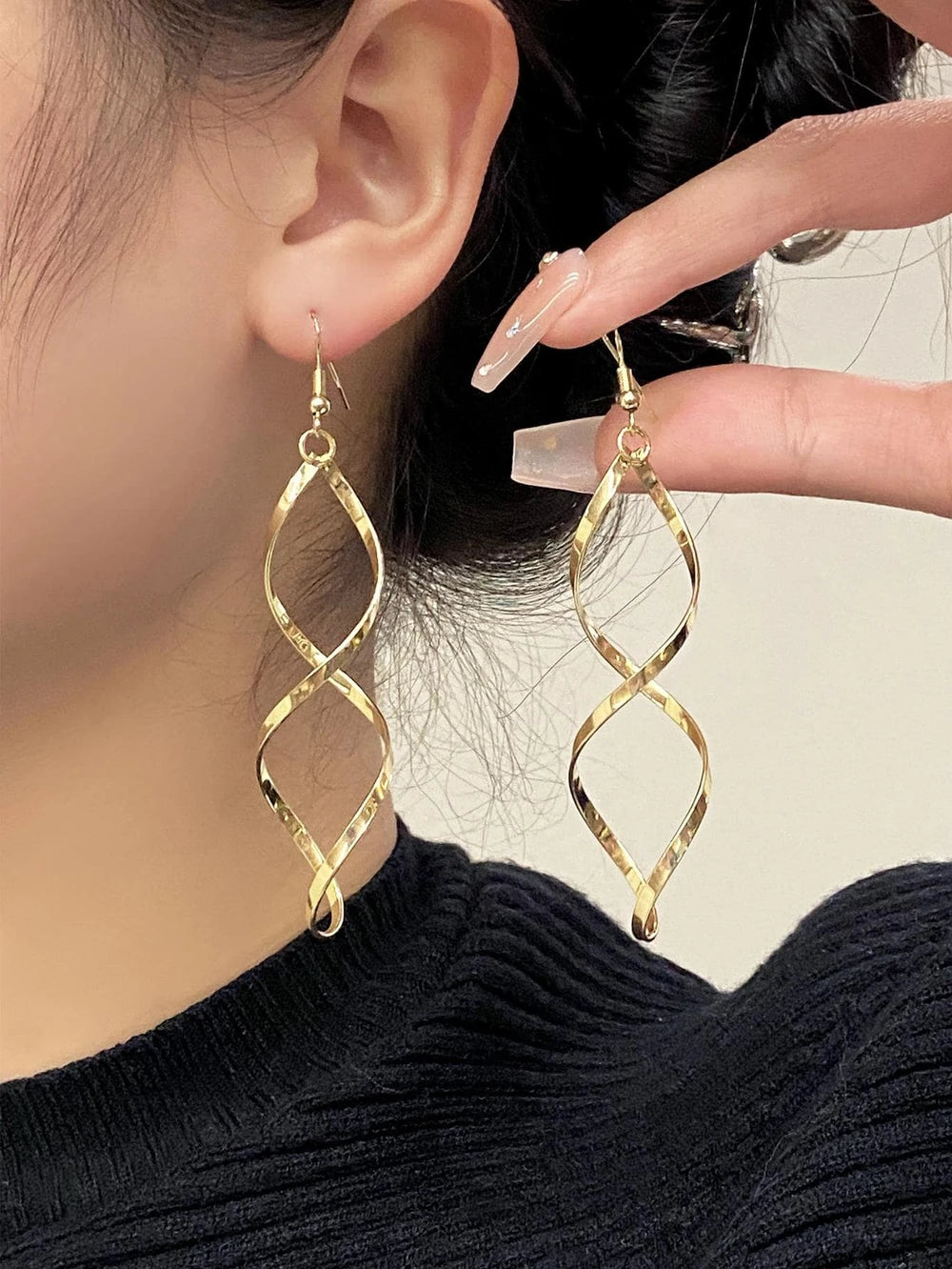 Personalized Vintage Spiral Earrings