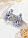 Handmade Raffia Sunflower Earrings