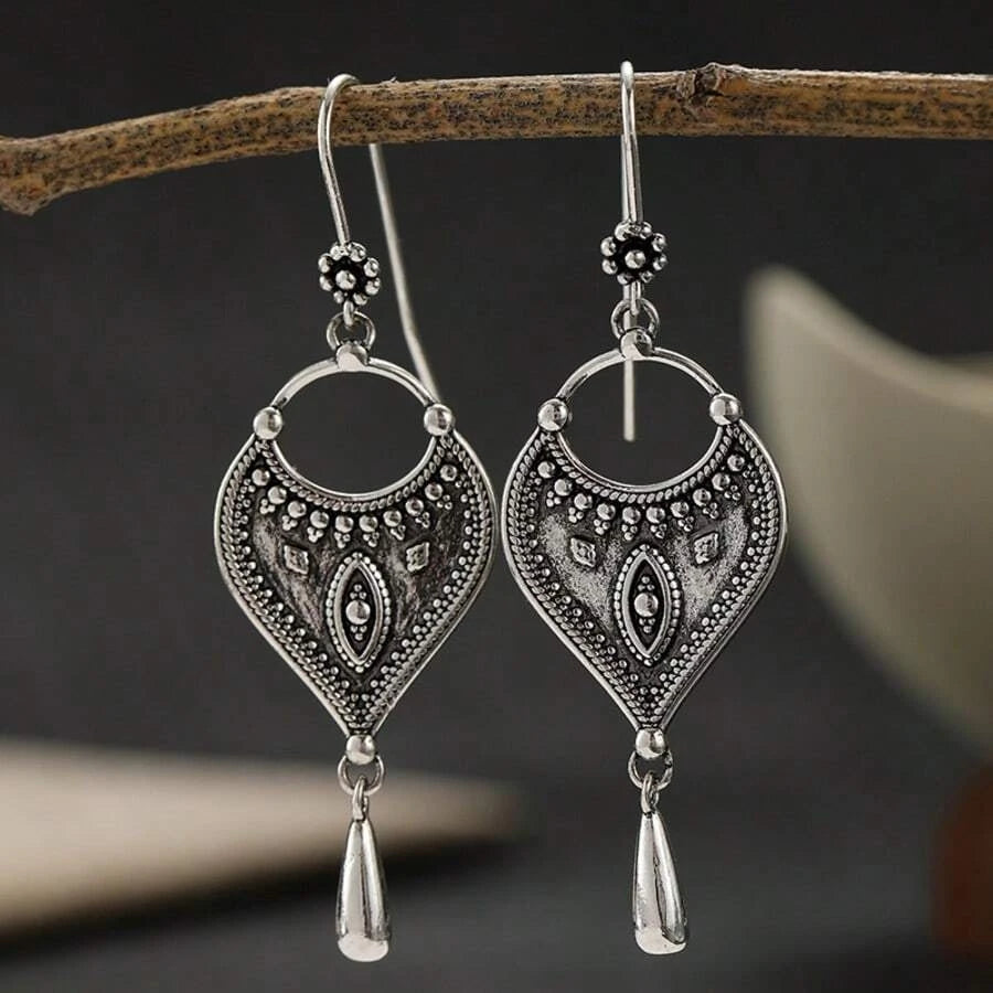 Vintage Copper Drop Earrings