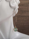 Resin Geometric Drop Earrings