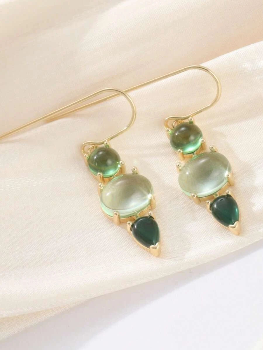 Retro Minimalist Geometric Drop Earrings