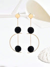 Retro Geometric Rotatable Drop Earrings
