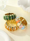 Golden Bead Faux Pearl Bracelet Set