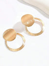 Minimalist Geometric Spiral Earrings