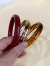 Vintage Acrylic Resin Bangle Set