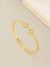Gold Clover Bracelet Set