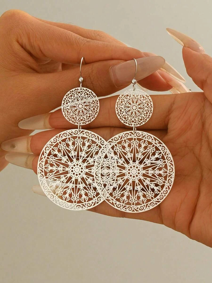 Vintage Hollow Statement Earrings