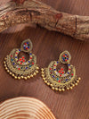 Multicolor Rhinestone Statement Earrings