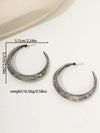 Vintage Bohemian Geometric Hoop Earrings