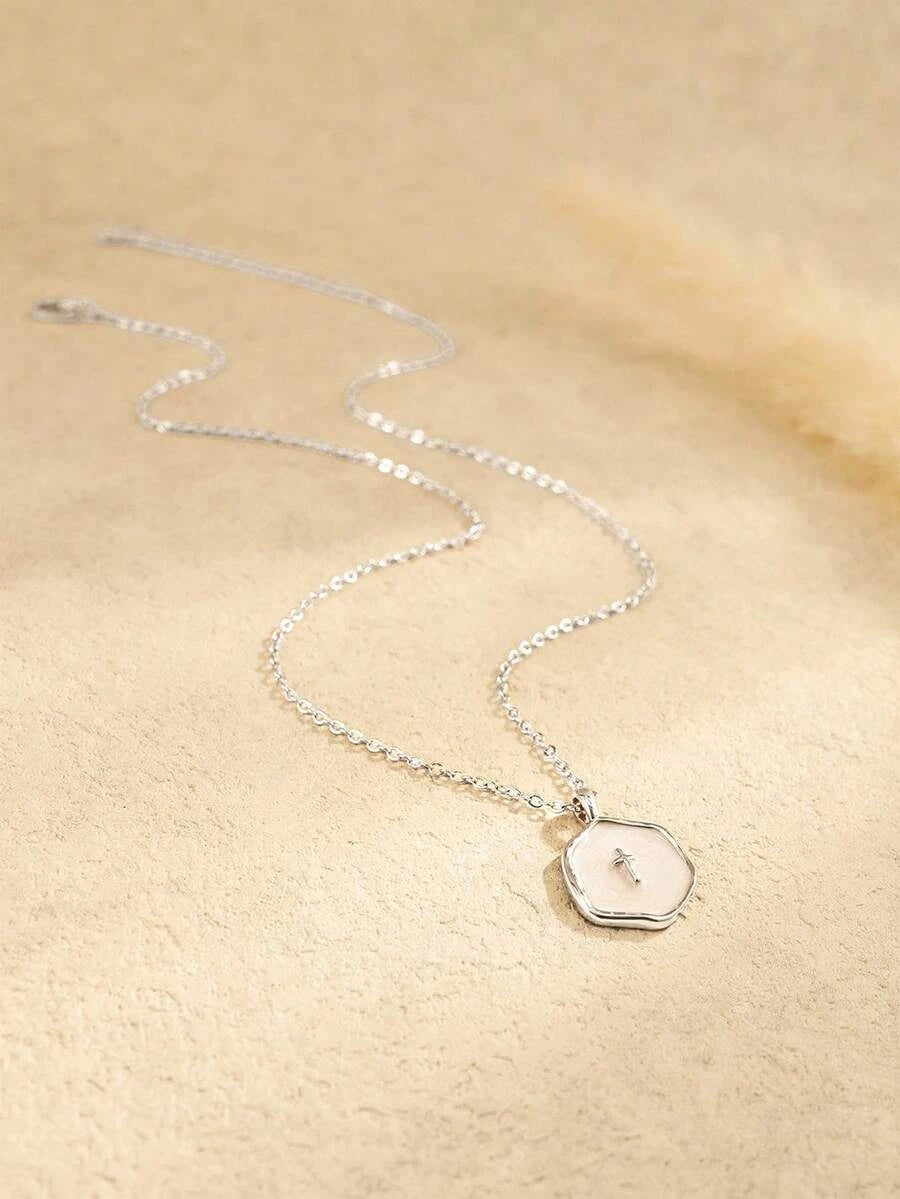 Gold Cross Pendant Necklace