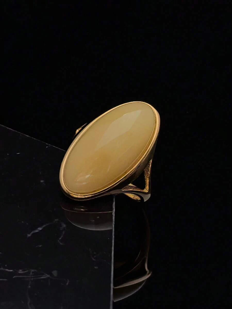 Gold Plated Stainless Steel Adjustable Ring