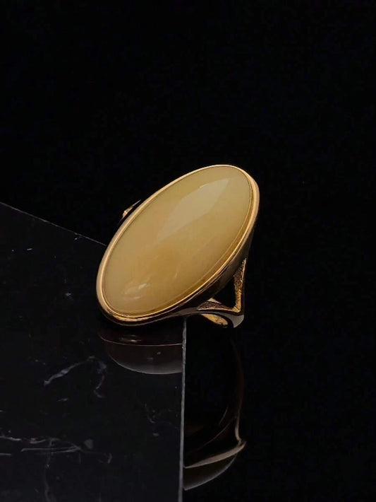 Gold Plated Stainless Steel Adjustable Ring