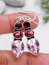 Vintage Bohemian Geometric Rhinestone Pendant Earrings