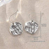 Vintage Silver Asymmetrical Drop Earrings
