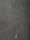 Rhinestone Music Note Necklace