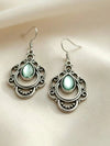 Vintage Bohemian Green Teardrop Earrings