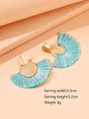 Metallic Tassel Earrings