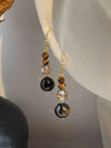 Vintage Faux Tiger Eye Earrings