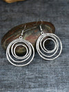 Vintage Gold Multilayer Hoop Earrings