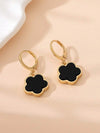 Metal Lucky Clover Pendant Earrings