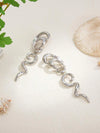 Retro Gold Abstract Spiral Earrings