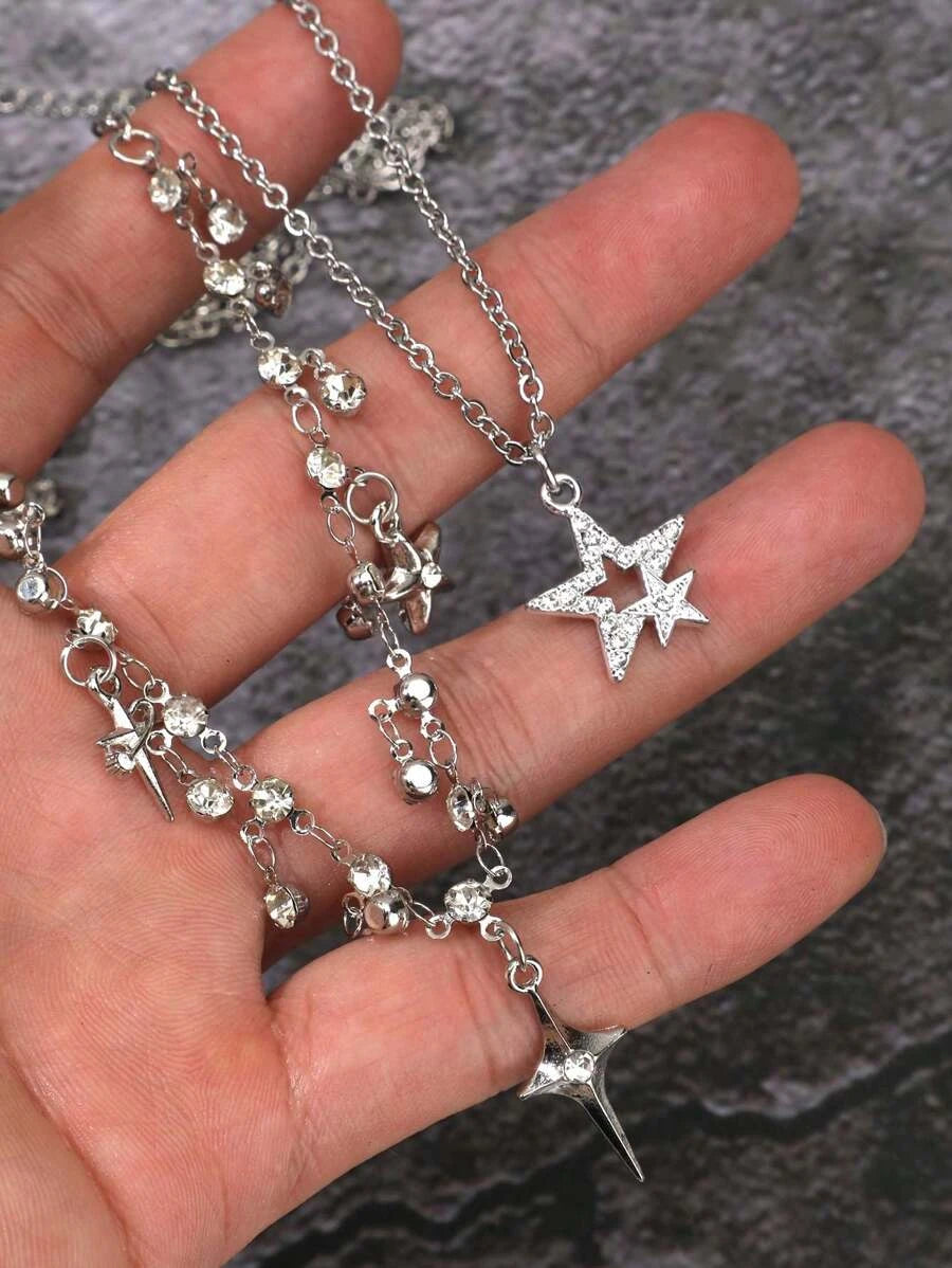 Vintage Gothic Thorn Rose Choker Set