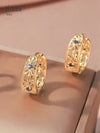 Vintage Hollow Geometric Circular Earrings