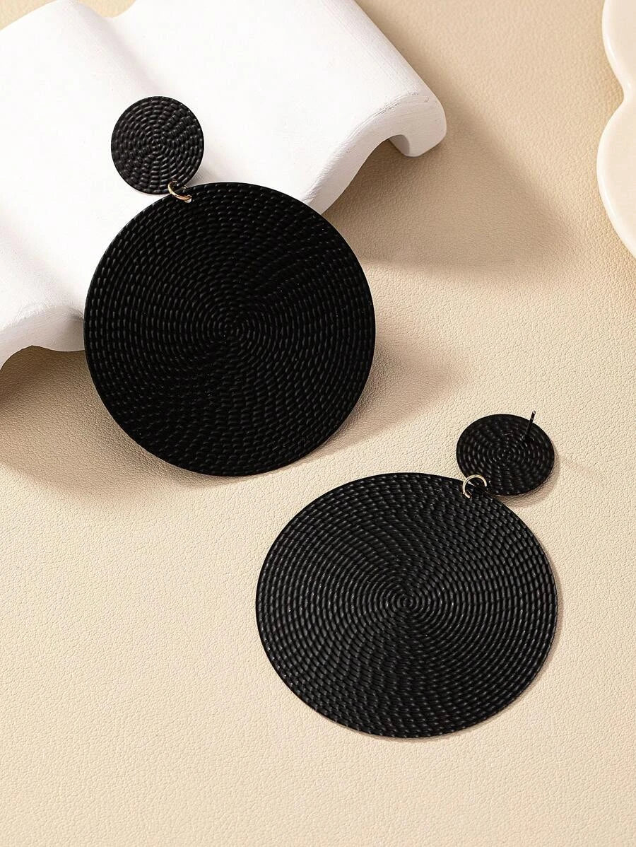 Exaggerated Geometric Drop Earrings