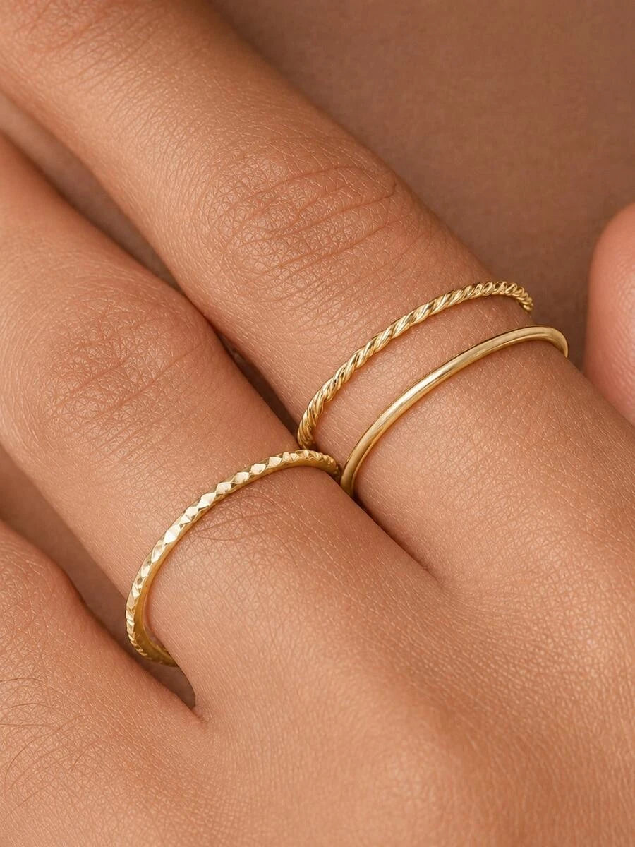 Gold Stackable Earrings