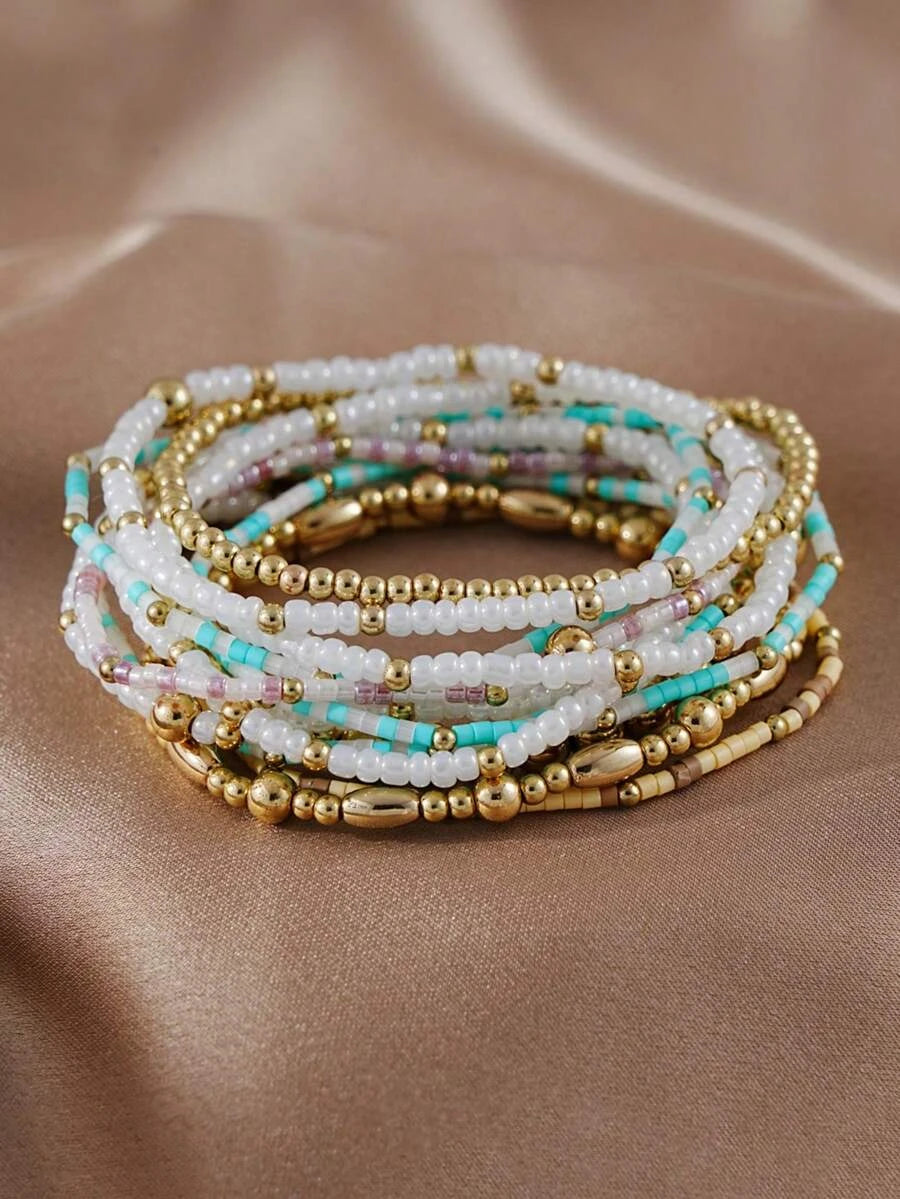 Bohemian Beaded Bracelet Set