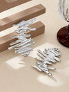 Asymmetrical Hollow Metal Earrings