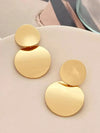 Retro Fashion Metal Round Disc Earrings