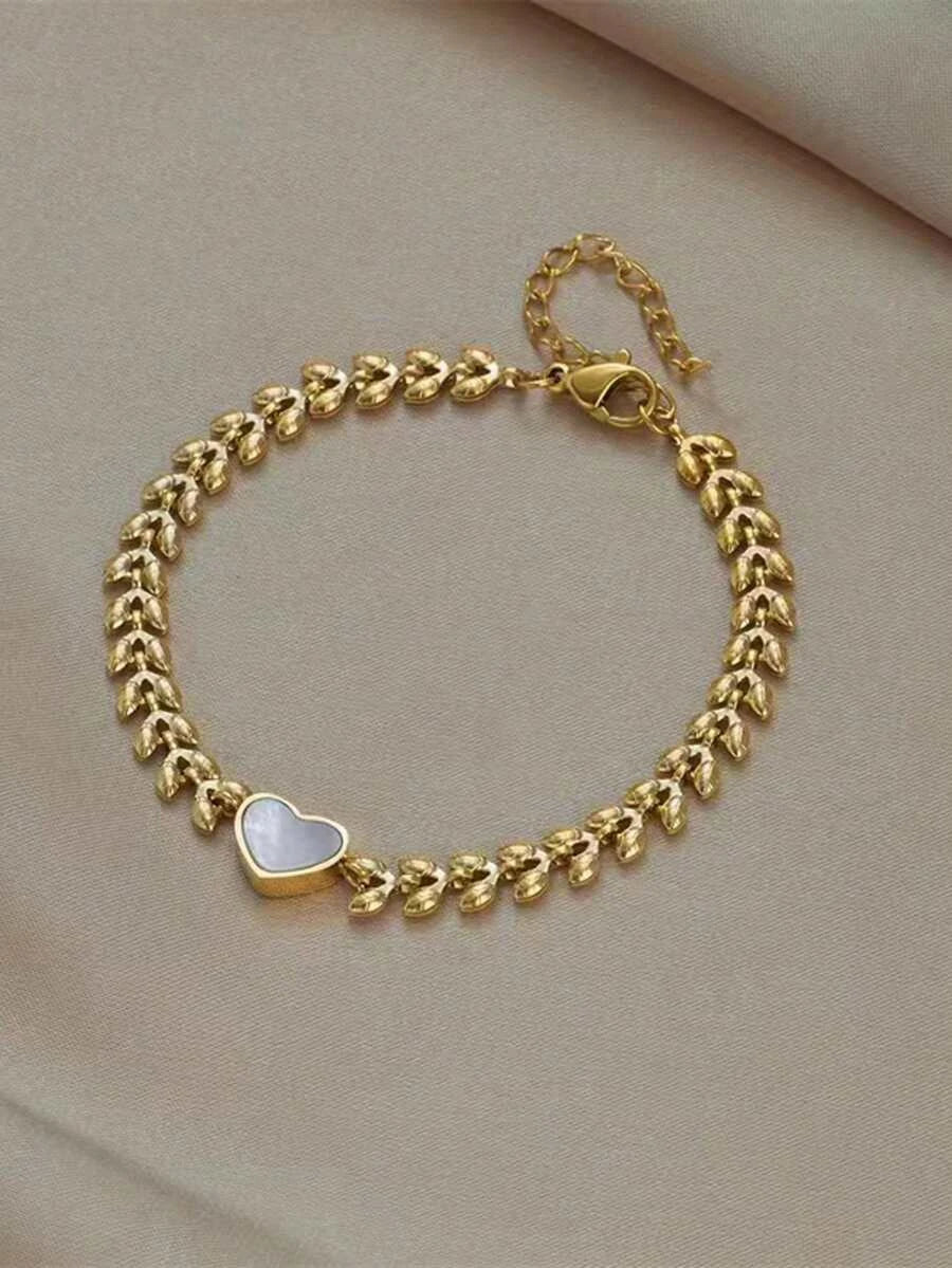 Waterproof Stainless Steel Wheat Chain Beach Bracelet