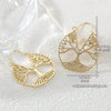 Hammered Large Hoop Earrings