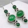 Floral Carved Bead Drop Earrings
