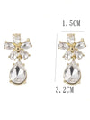 Vintage Water Drop Bowknot Earrings