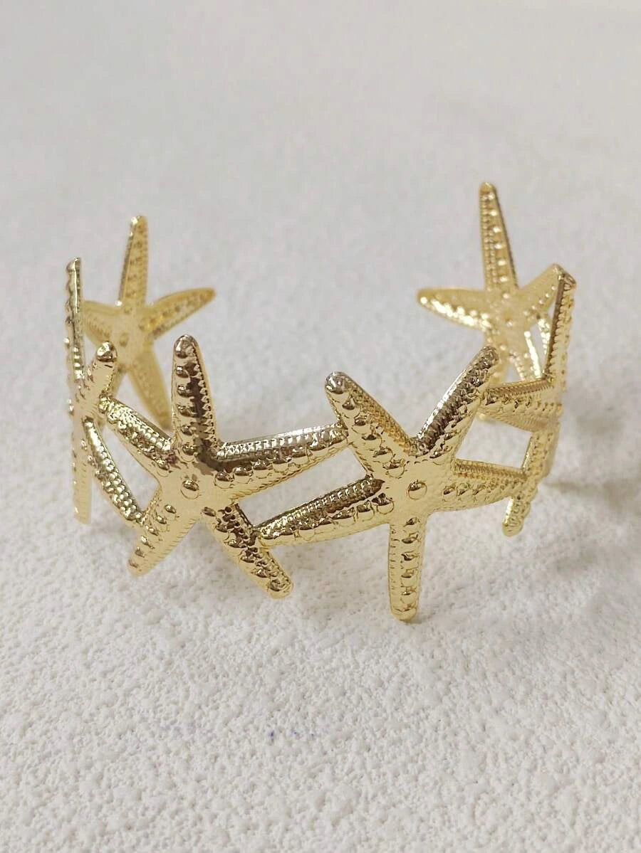 Gold Flower Bangle