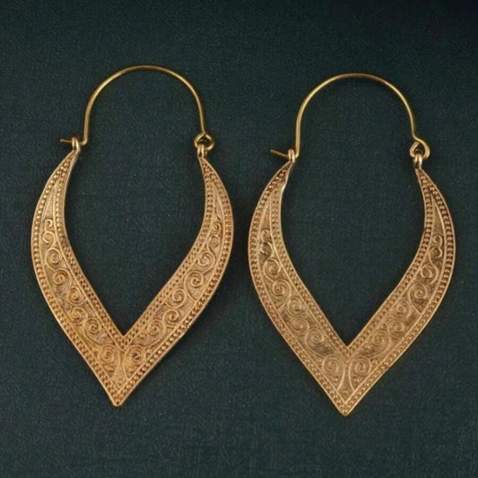 Classic Copper Hoop Earrings