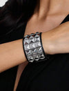 Punk Rivet Leather Bracelet Set