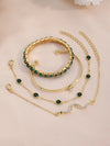 Rhinestone Snake Bracelet Set
