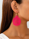 Minimalist Gold Hollow Pendant Earrings
