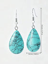 Bohemian Turquoise Water Drop Earrings