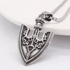 Vintage Spear Shield Pendant Necklace